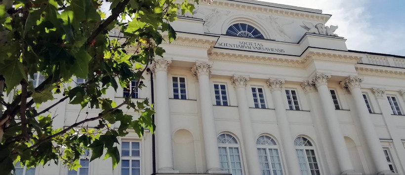 Fasada Pałacu Staszica w Warszawie