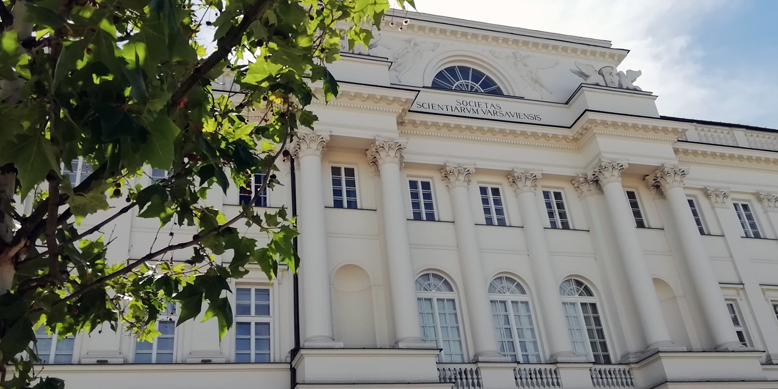 Fasada Pałacu Staszica w Warszawie