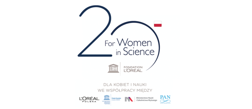 Logotyp 20. edycji programu L’Oréal Dla Kobiet i Nauki